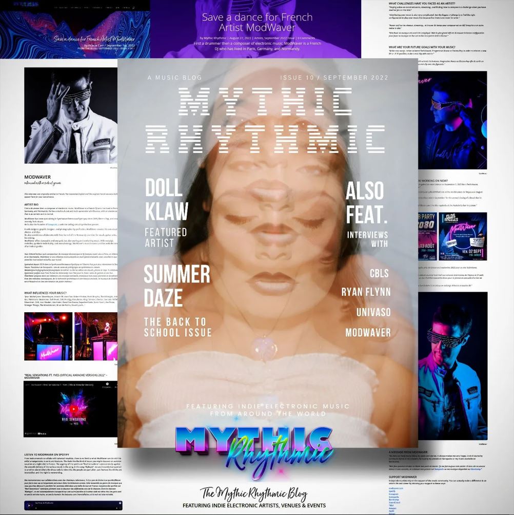 article mythic rhythmic artiste dj synthwave lisieux